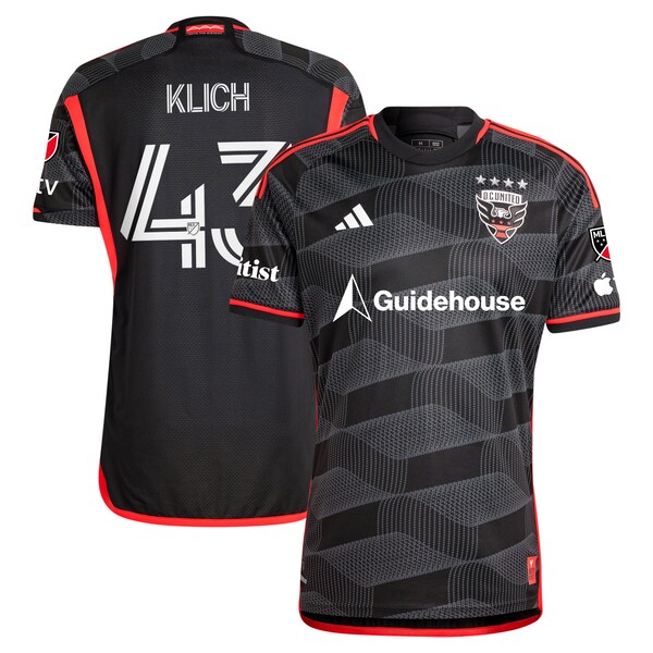 Mateusz Klich D.C. United adidas 2024 The Icon Kit Authentic Player Jersey – Black
