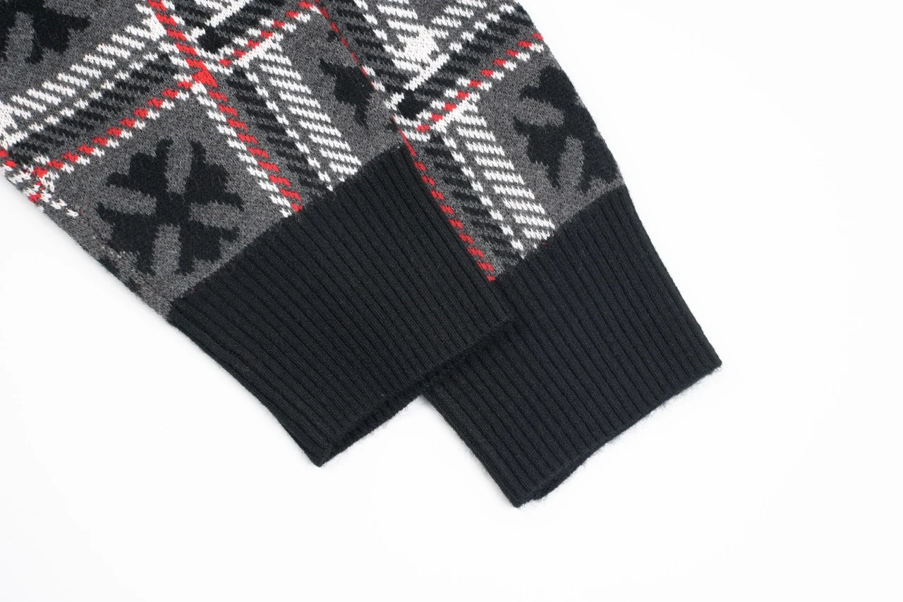 Chrome Hearts Plaid Cross Knit Cardigan product photo from LabelPicks