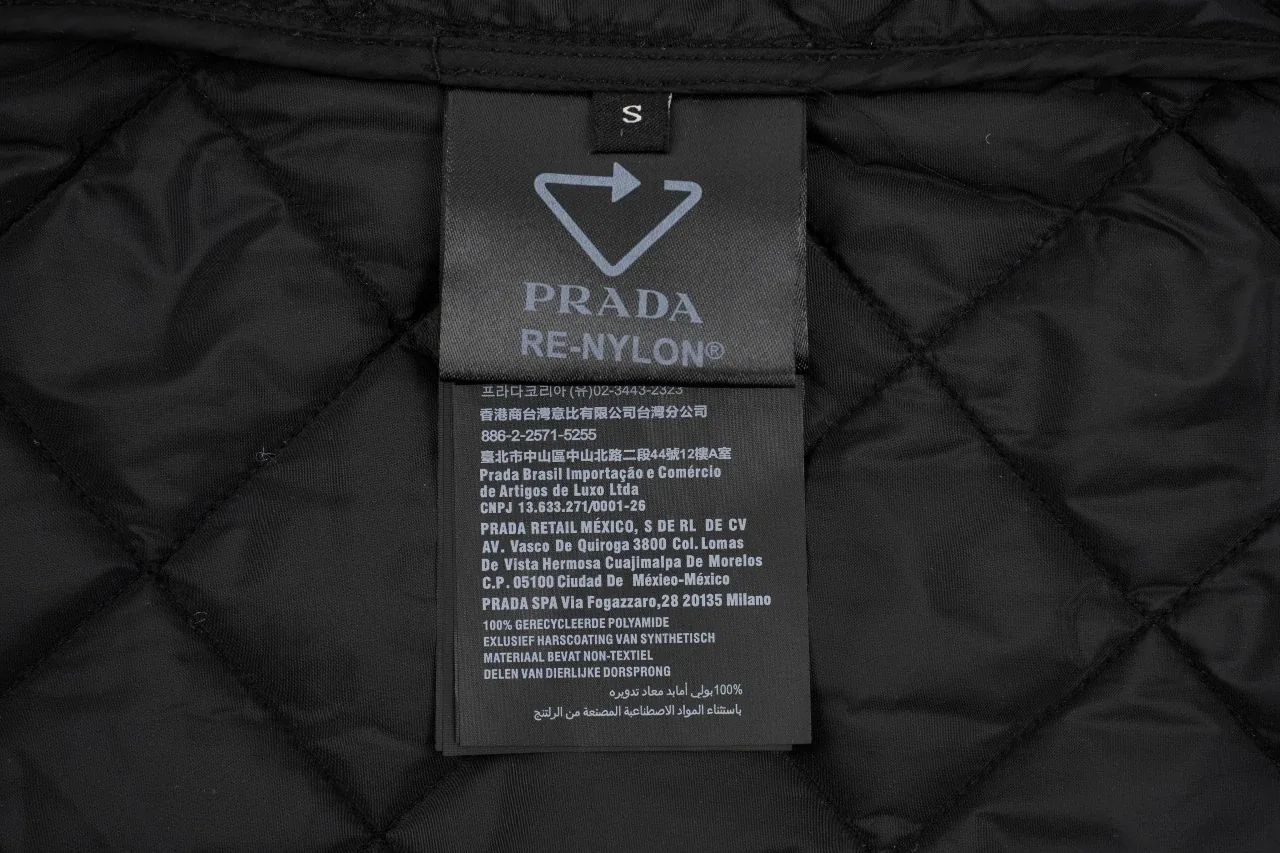 Prada Black Diamond Quilted Padded Jacket product photo from LabelPicks