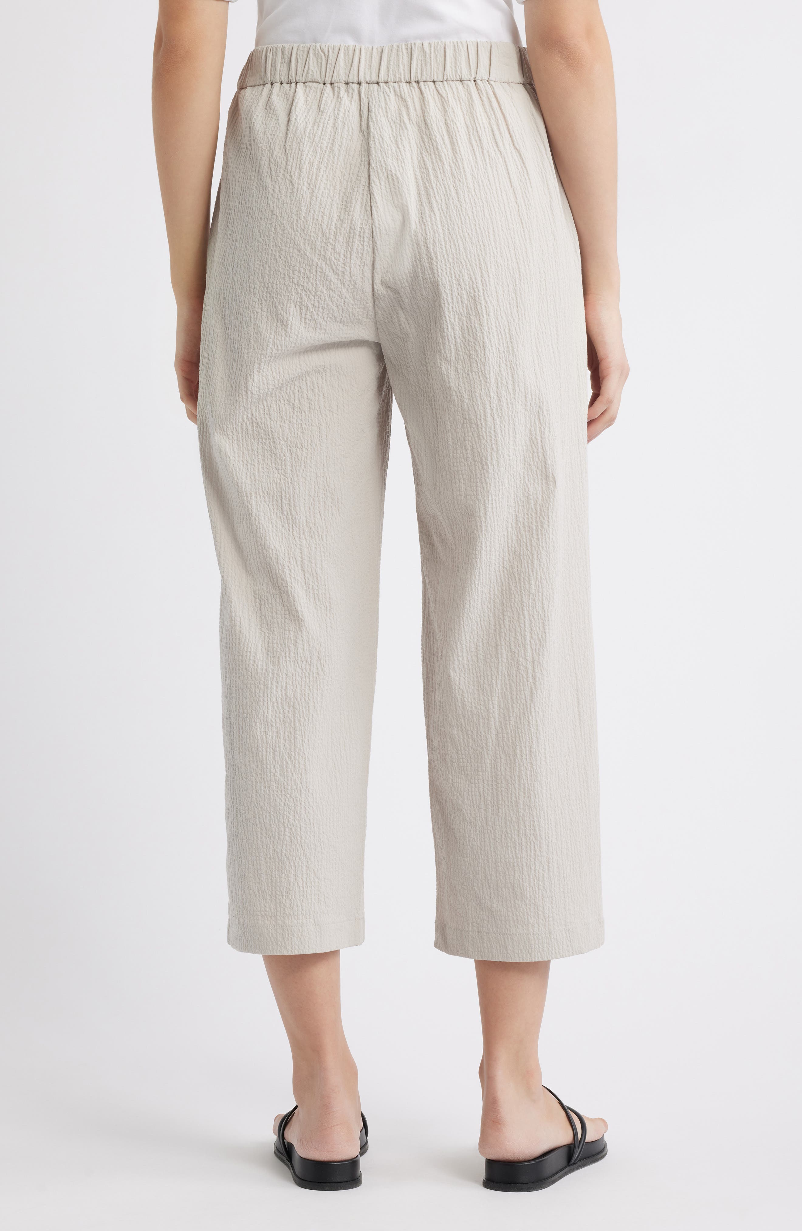 Eileen Fisher Stretch Organic Cotton Crop Pants