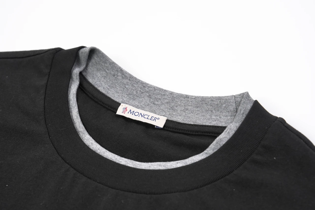 Moncler Black Double-Collar Embroidered T-Shirt product photo from LabelPicks