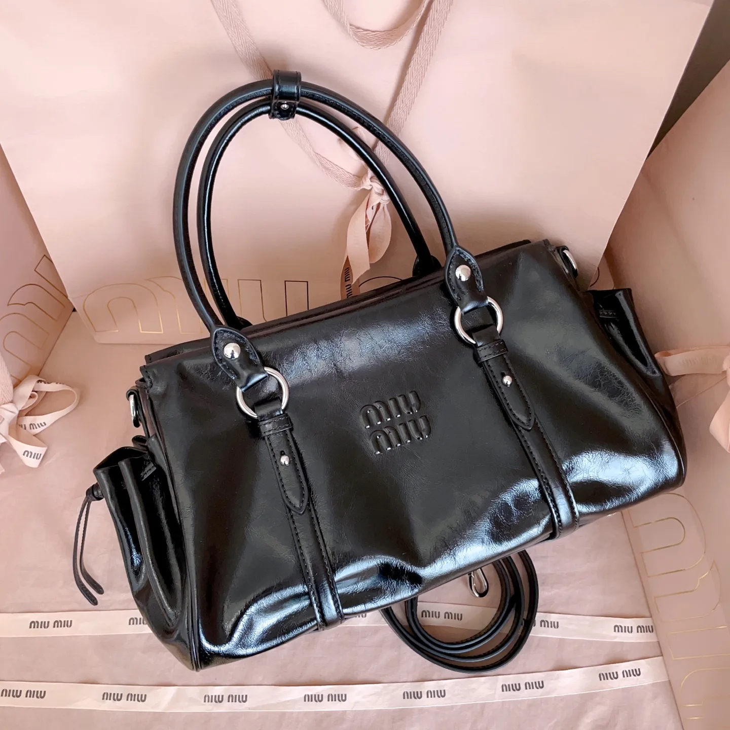 Miu Miu Chain-Accented Shoulder Bag product photo from LabelPicks