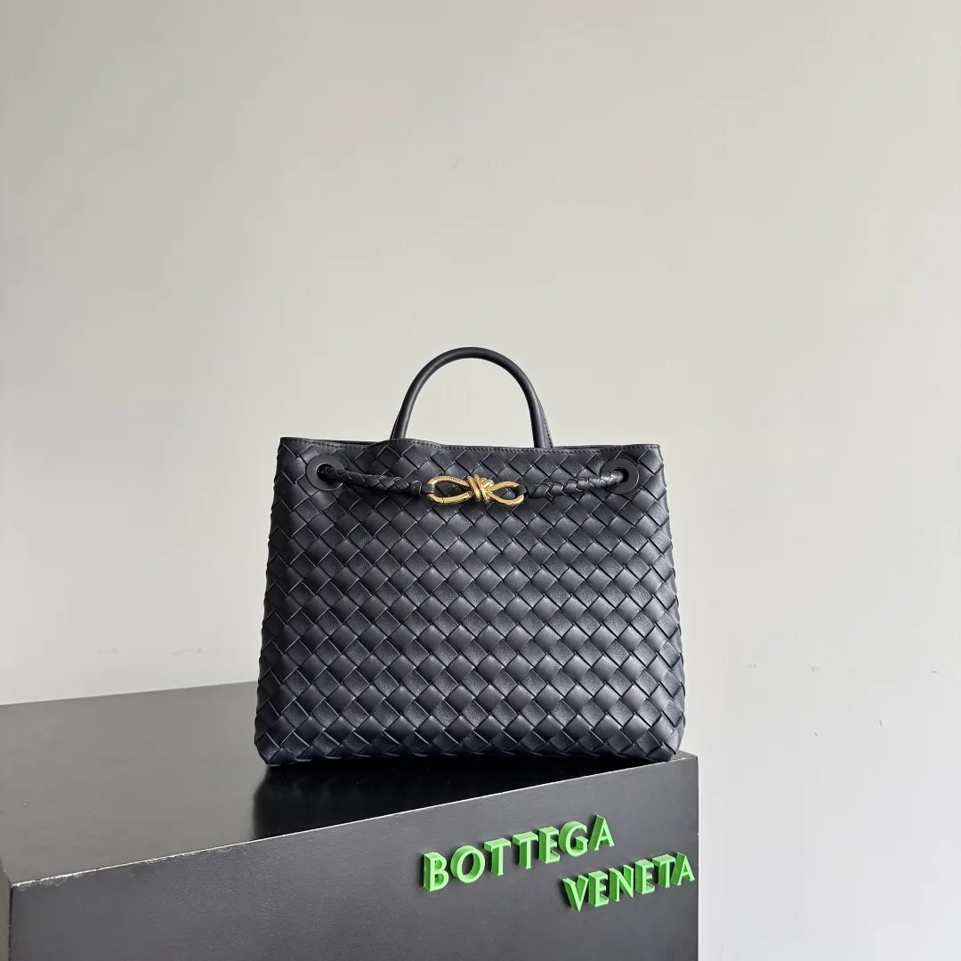 Bottega Veneta Intrecciato Woven Leather Andiamo Top Handle Bag product photo from LabelPicks