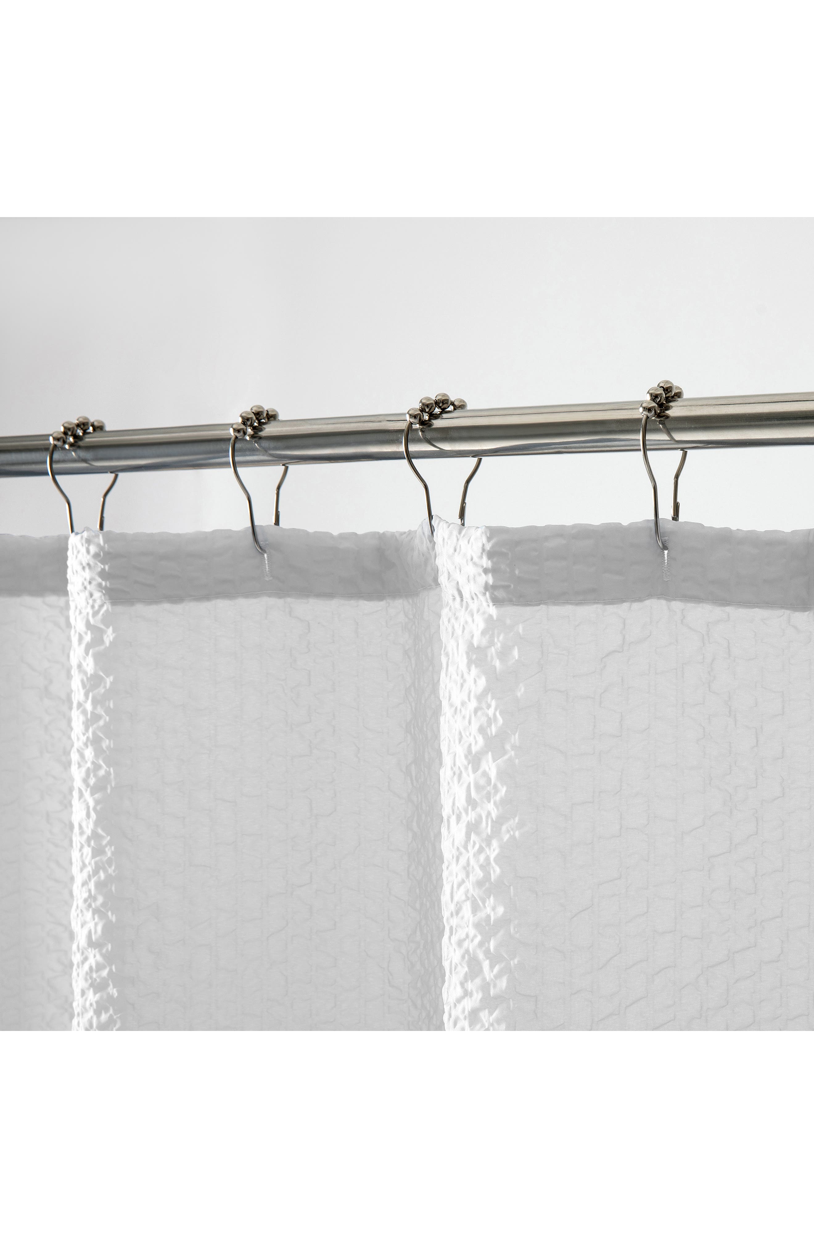 DAINTY HOME Textured Shower Curtain