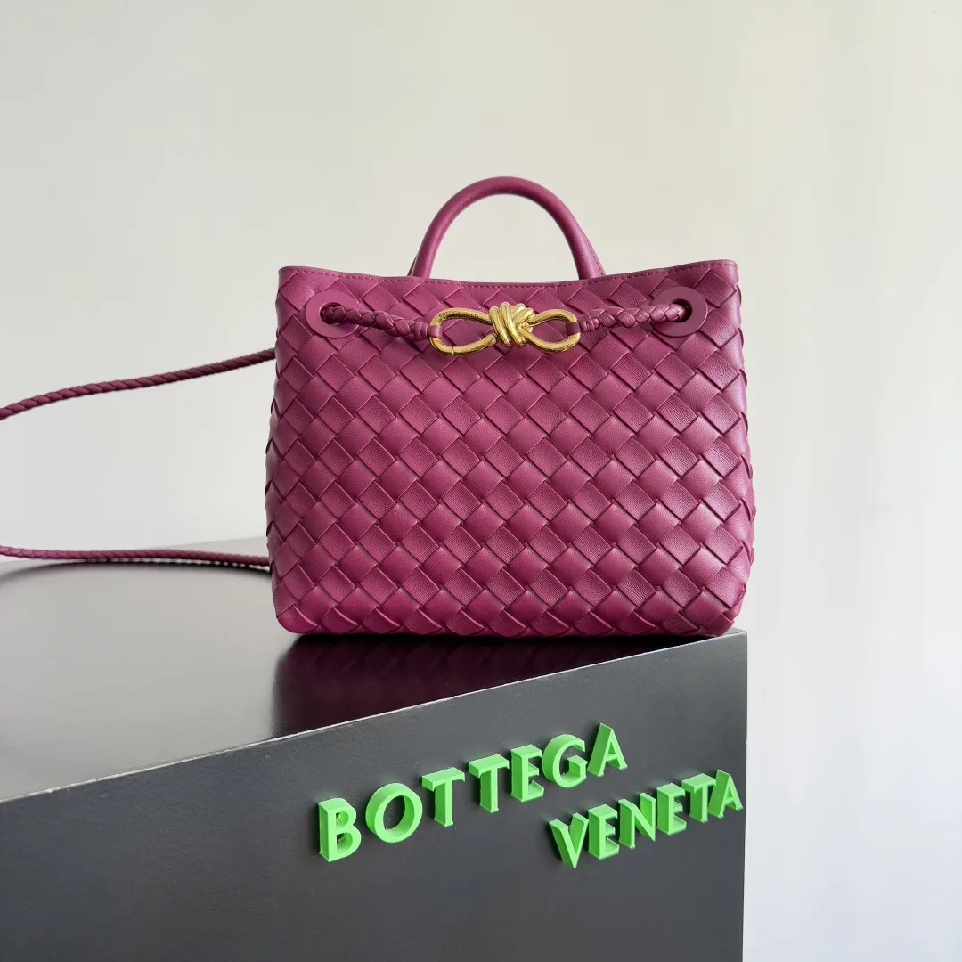 Bottega Veneta Andiamo White Intrecciato Woven Leather Top Handle Bag product photo from LabelPicks