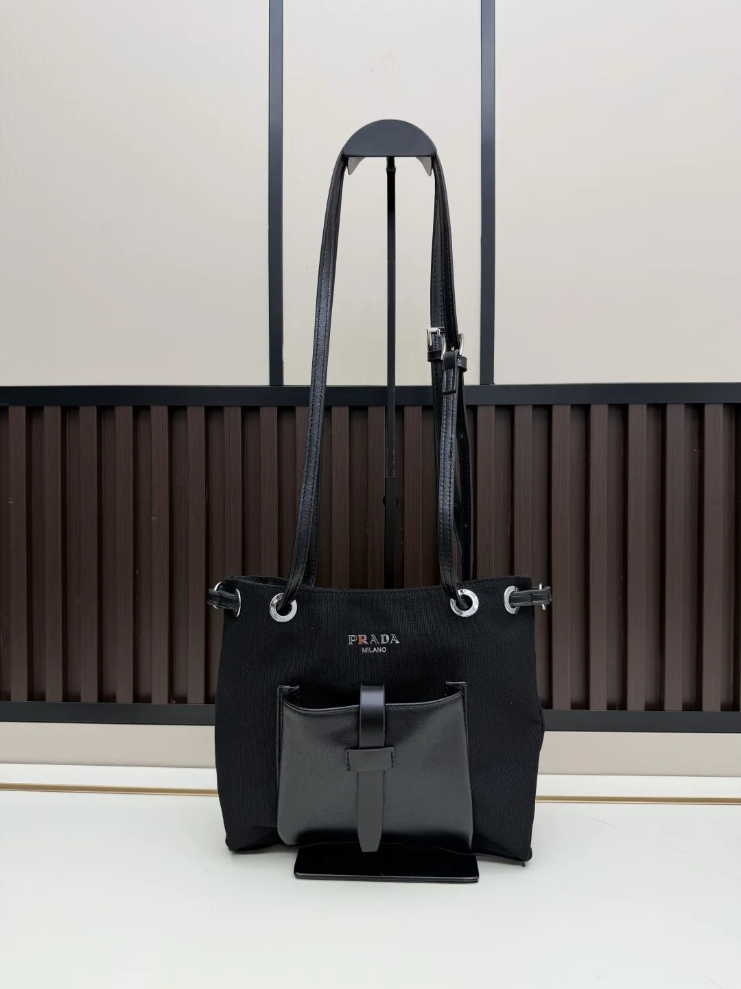 Prada Black Calfskin Tote Bag product photo from LabelPicks
