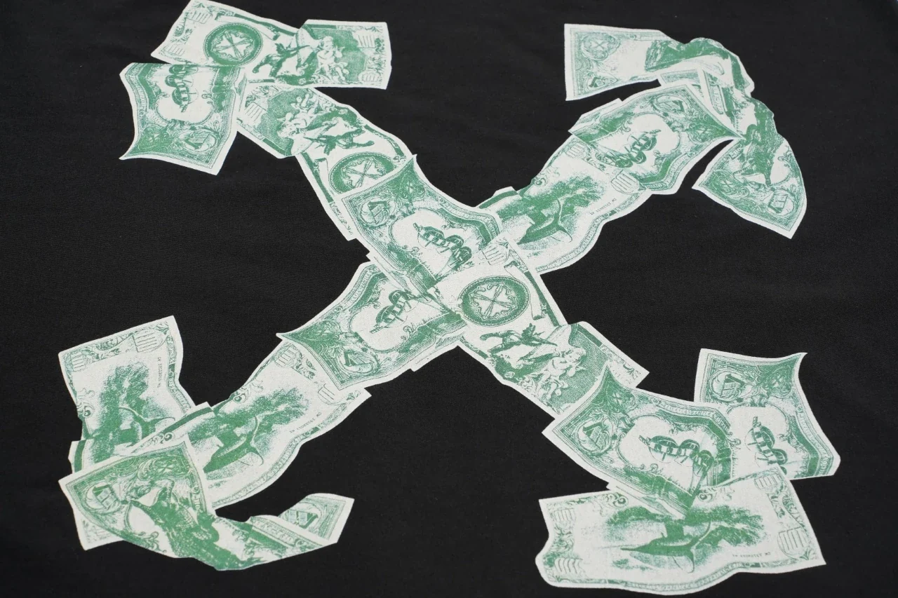 Off-White Black Dollar Tape Arrow T-Shirt product photo from LabelPicks