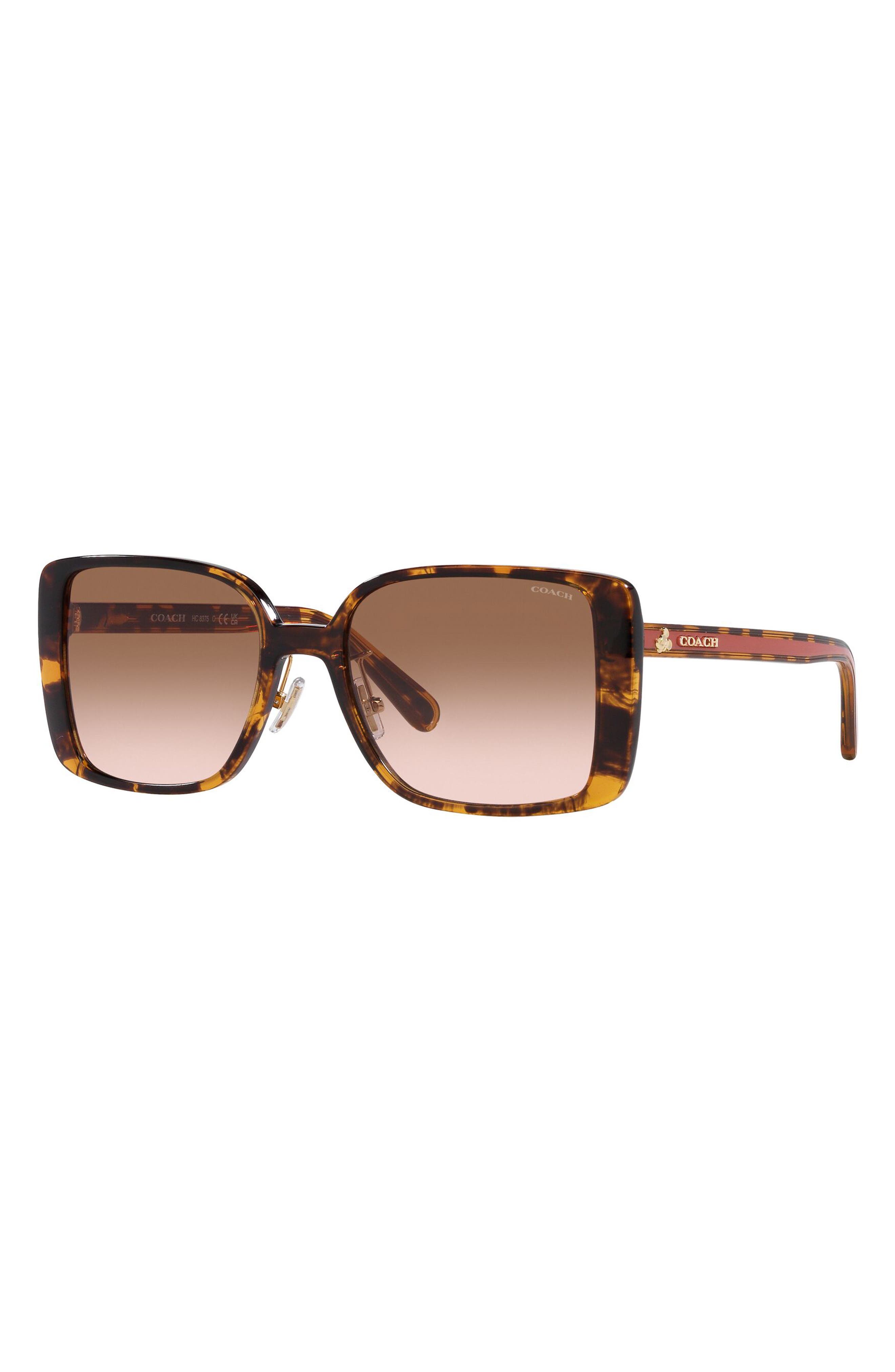 COACH 56mm Gradient Square Sunglasses