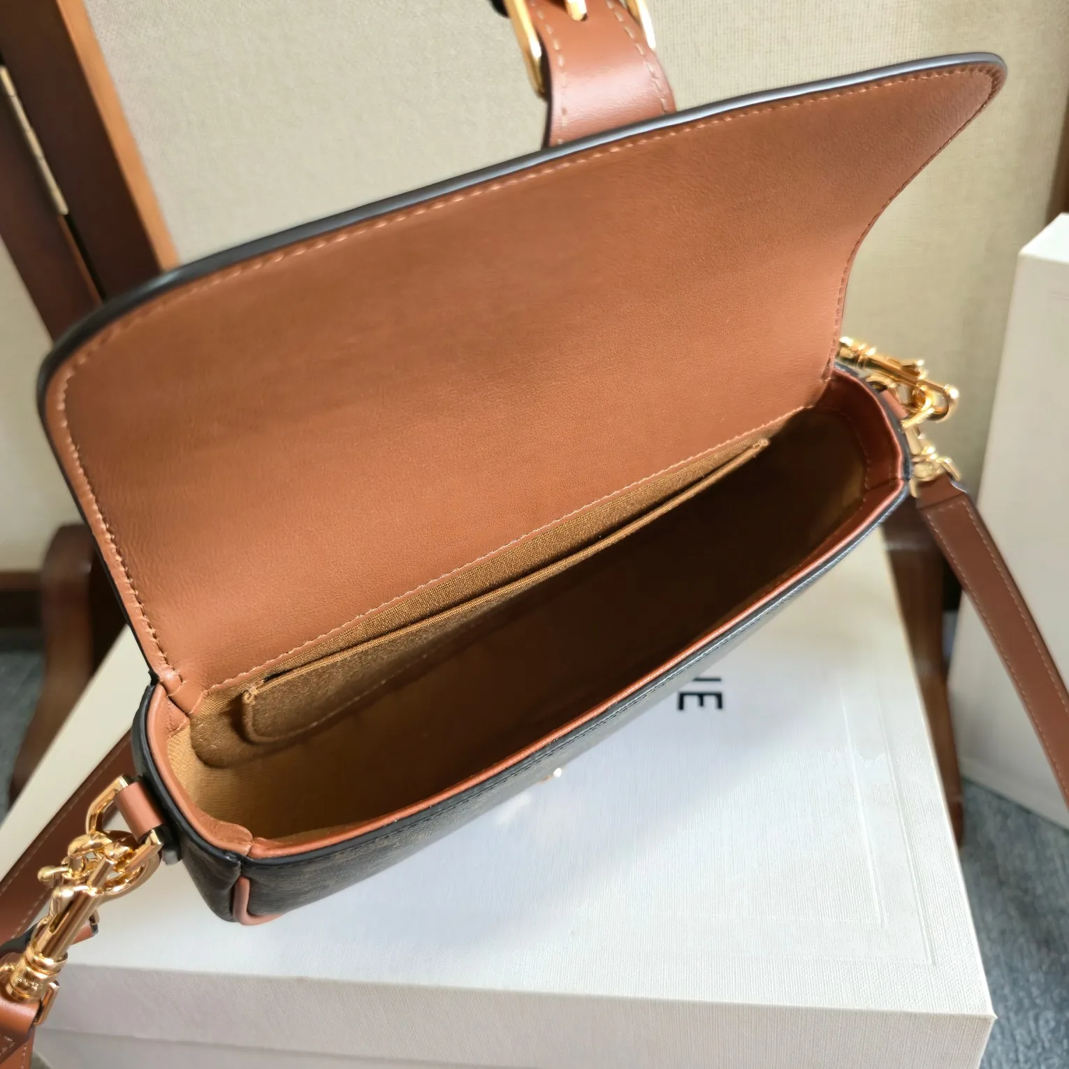 Celine Folco Calfskin Crossbody Bag product photo from LabelPicks