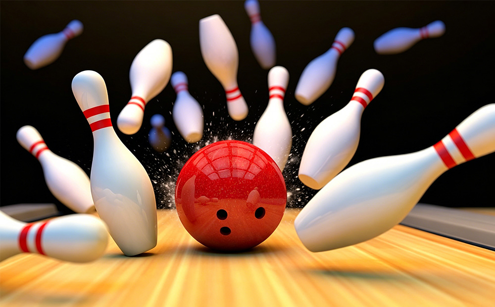 Customizable Bowling Ball & Bowling Pins - Suneye Logo Design
