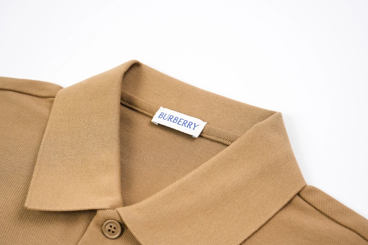 Burberry Khaki Check Equestrian Knight Embroidered Polo Shirt product photo from LabelPicks