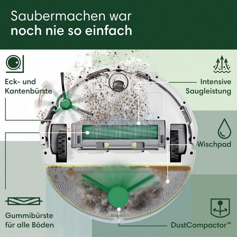 Roomba® 205 DustCompactor™ Combo Roboter – Weiß