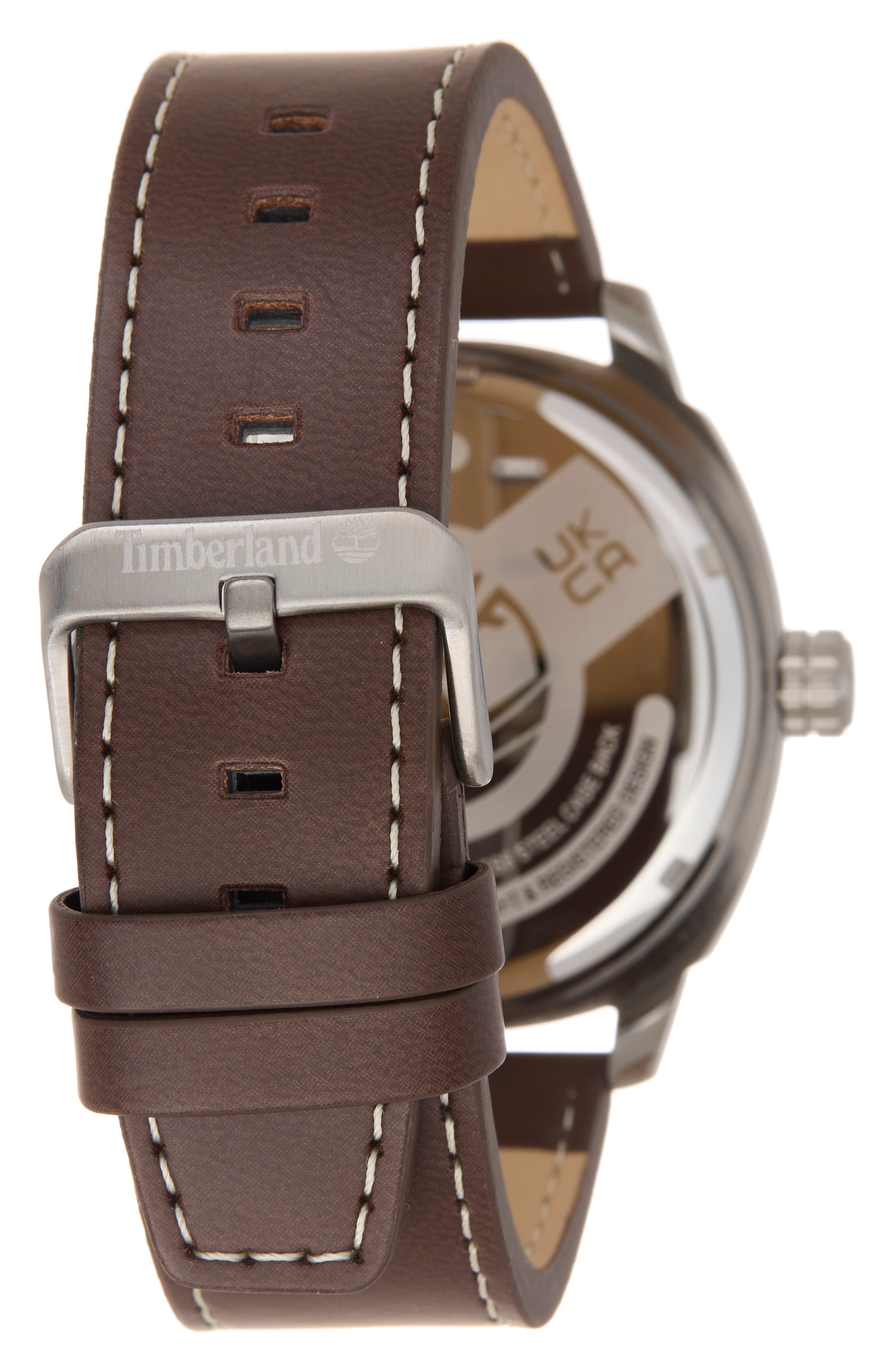 Timberland Classic Quartz Leather Strap Watch, 46mm