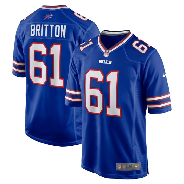 Gunner Britton Buffalo Bills Nike Game Jersey -  Royal
