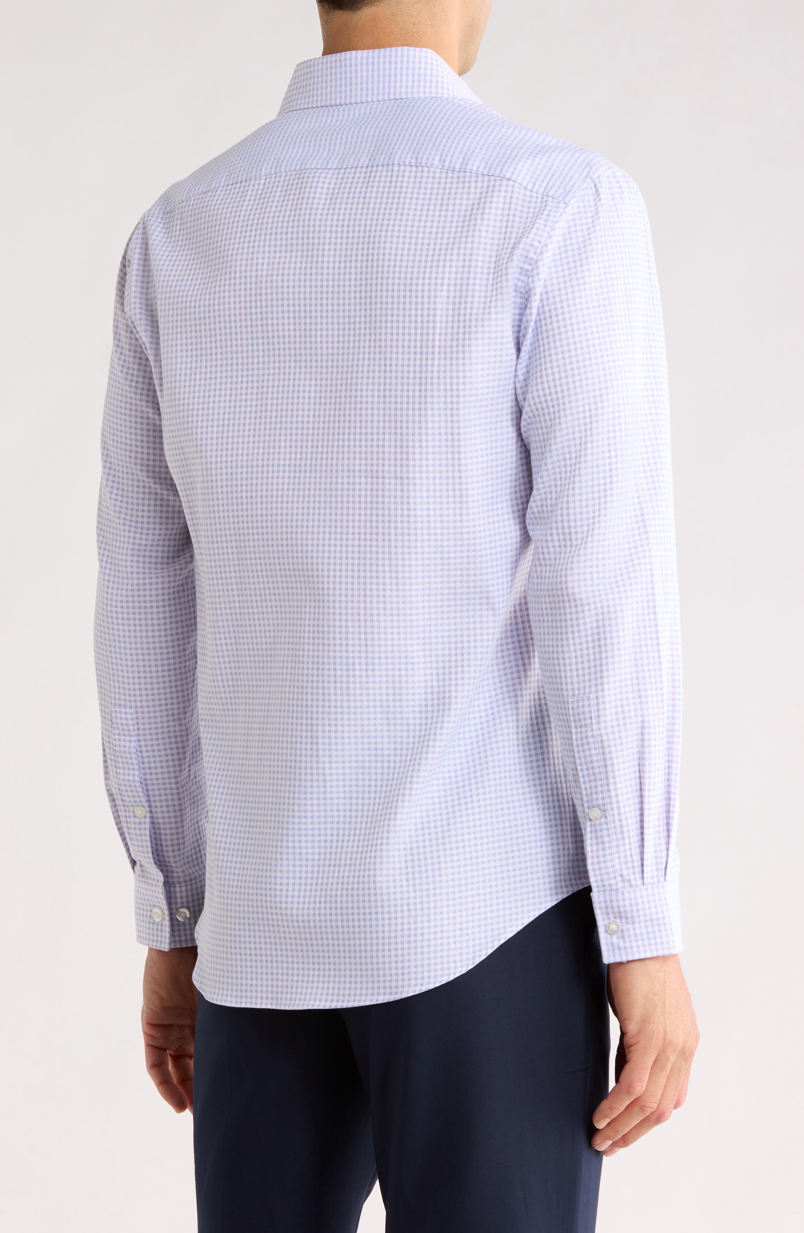 Michael Kors Slim Fit Check Print Dress Shirt