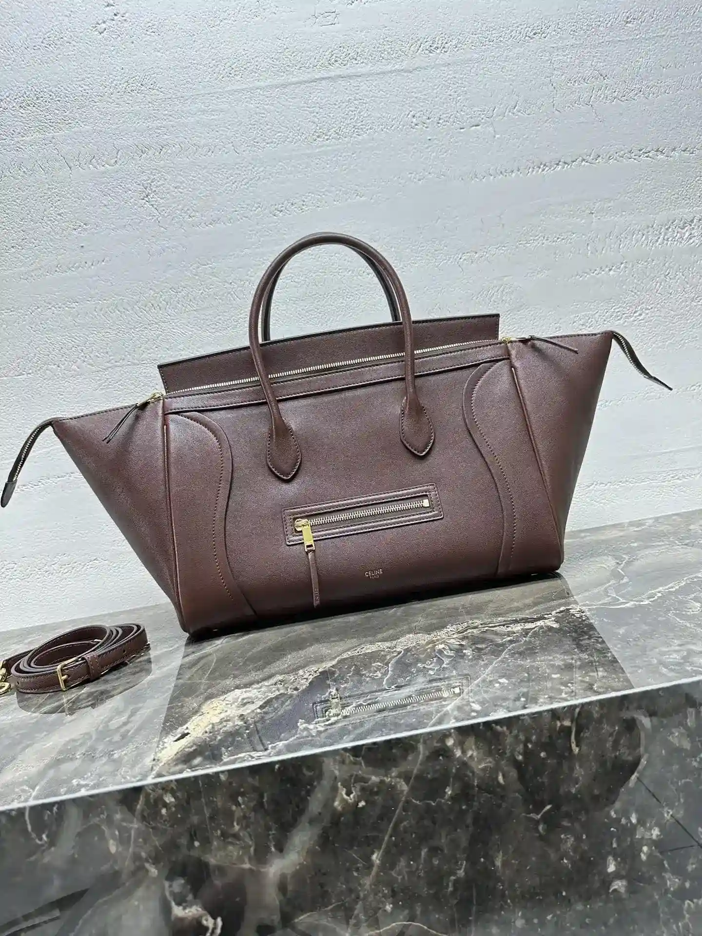 Celine Luggage Lambskin Top Handle Bag product photo from LabelPicks