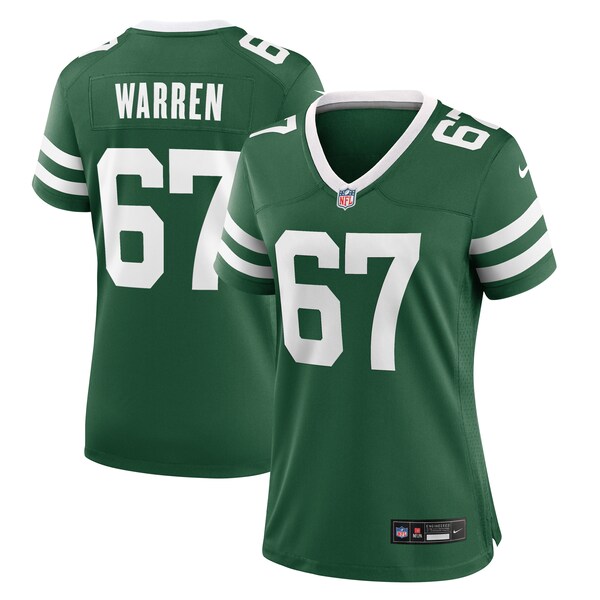Carter Warren New York Jets Nike Women's Team Game Jersey - Legacy Green