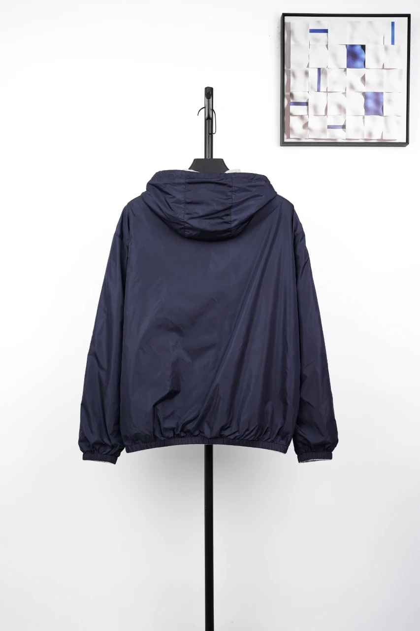 Miu Miu Grey Contrast Reversible Hooded Jacket product photo from LabelPicks