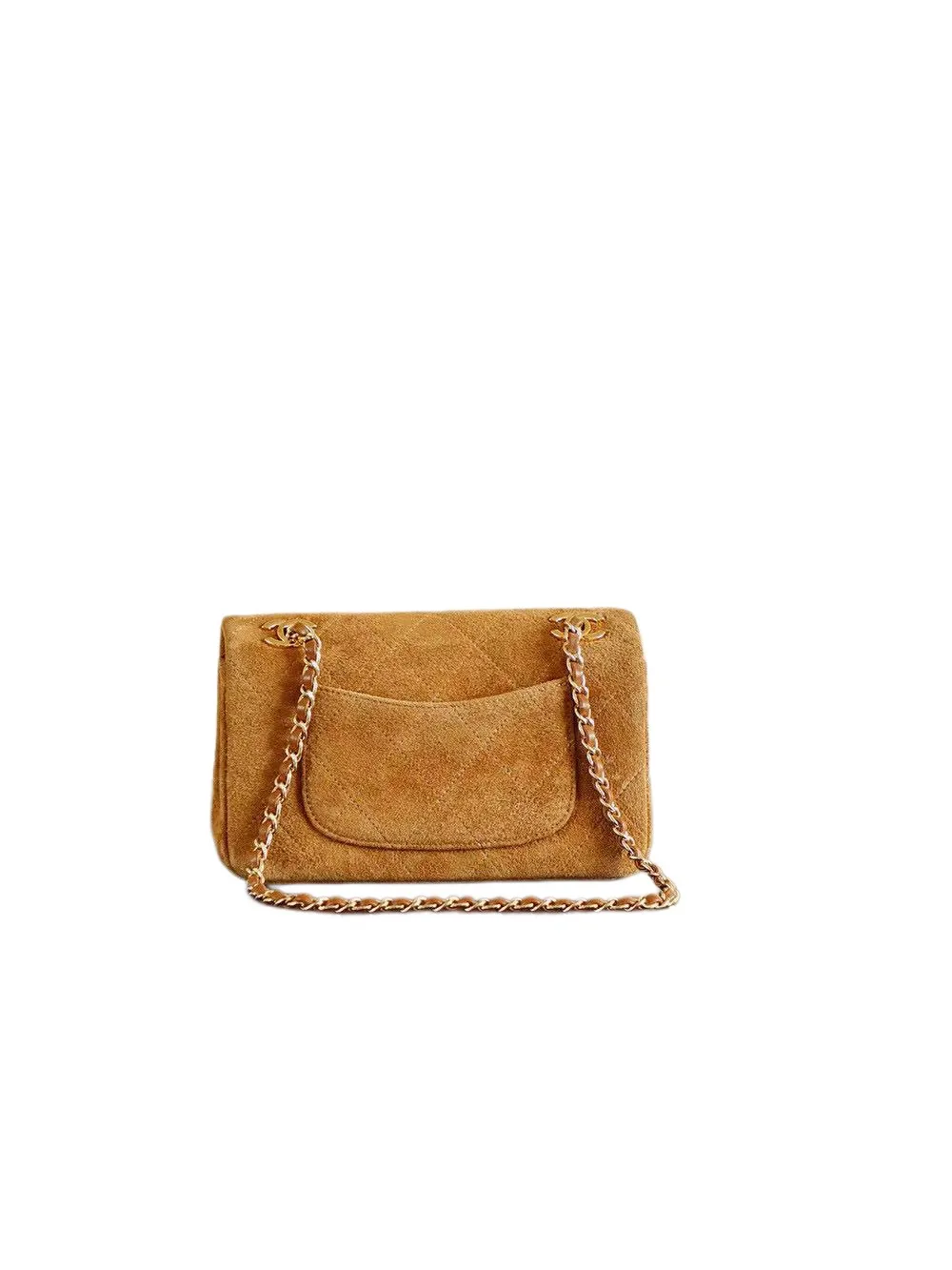 Chanel Classic Flap Brown Suede Leather Shoulder Bag product photo from LabelPicks