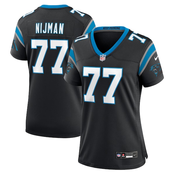 Yosh Nijman Carolina Panthers Nike Women's  Game Jersey -  Black