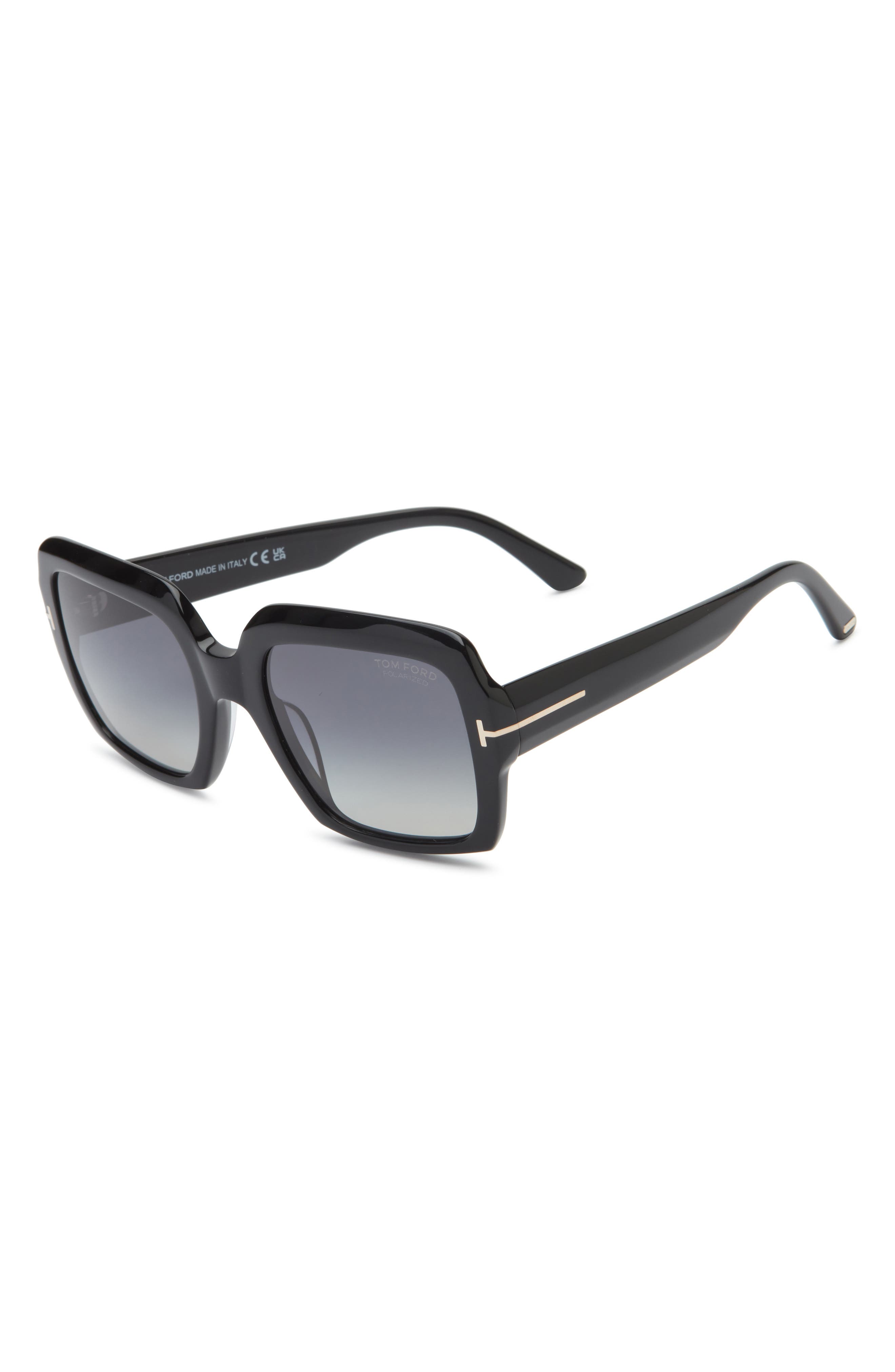 TOM FORD Kaya 54mm Polarized Gradient Square Sunglasses