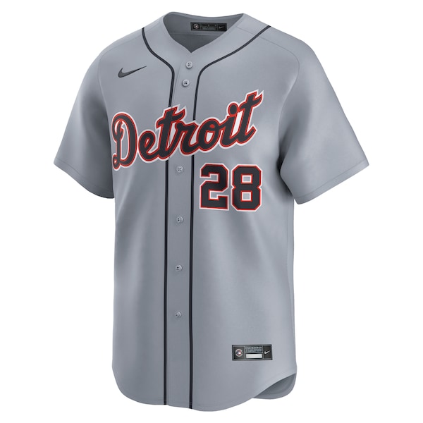 Javier Baez Detroit Tigers Nike Road Limited Player Jersey – Gray
