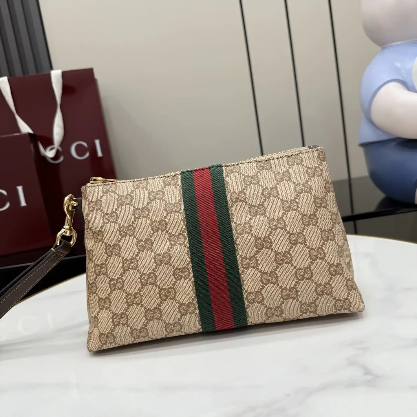 Gucci Generation Beige Canvas and Leather Clutch product photo from LabelPicks