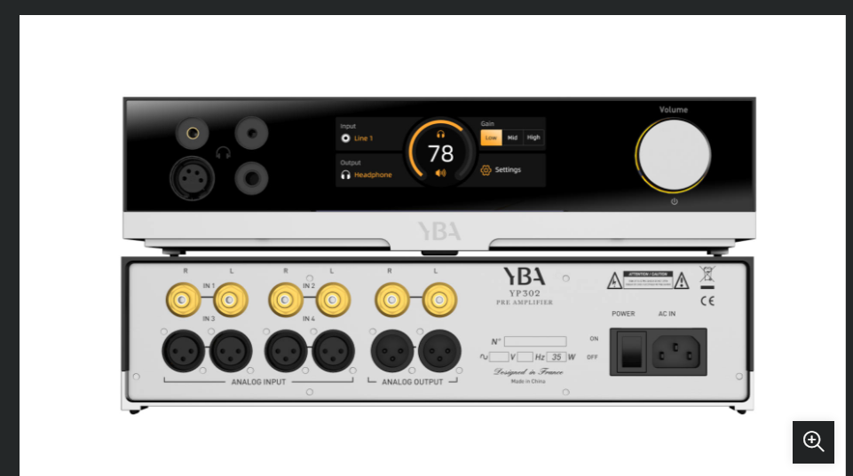 YBA YP302 Pre Amplifier & Headphone Amplifier Brand New - GreshamTech