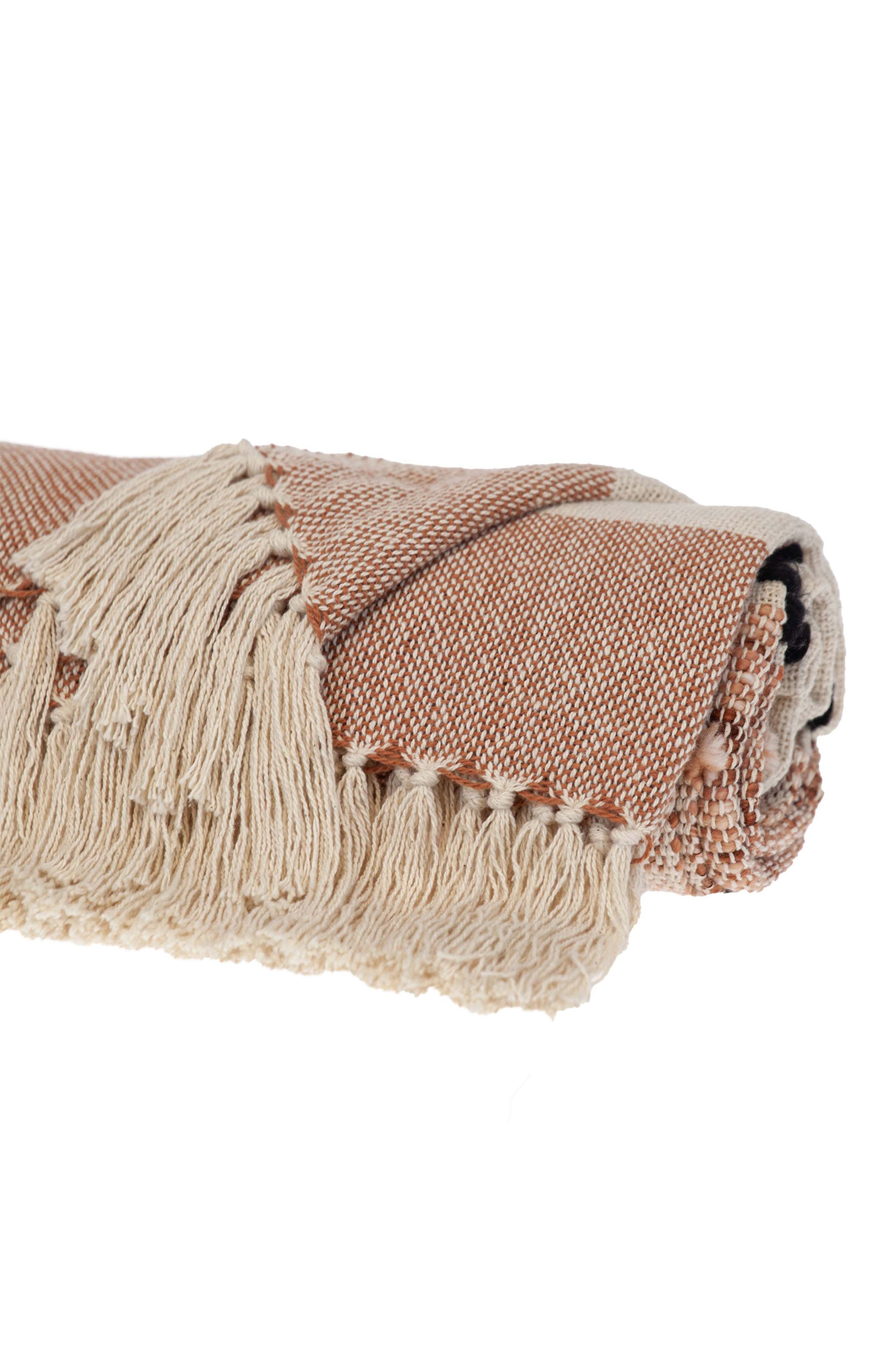 PARKLAND COLLECTION Inca Fringe Throw Blanket