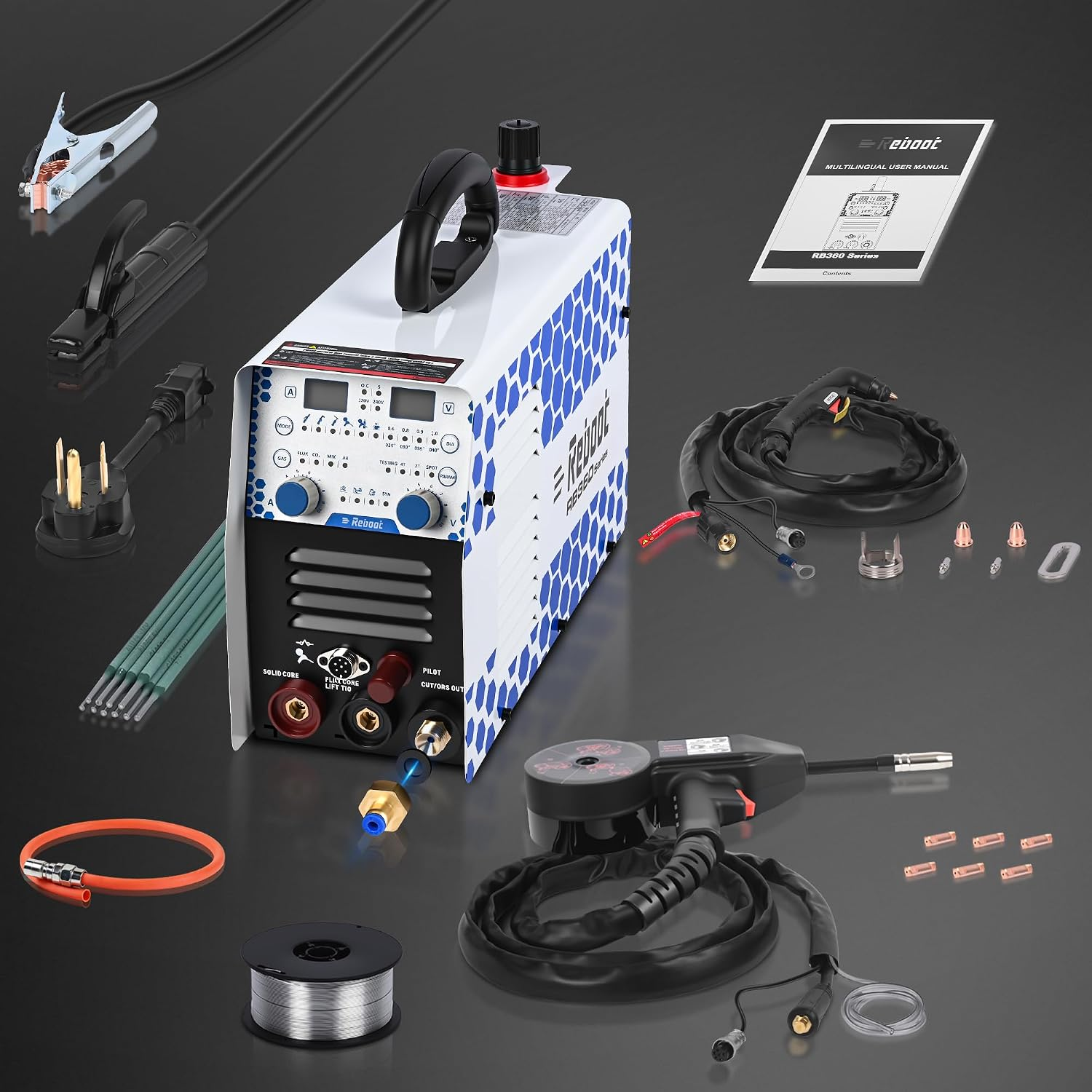 Reboot MIG Welder Plasma Cutter Combo 200A MIG TIG Stick Cut