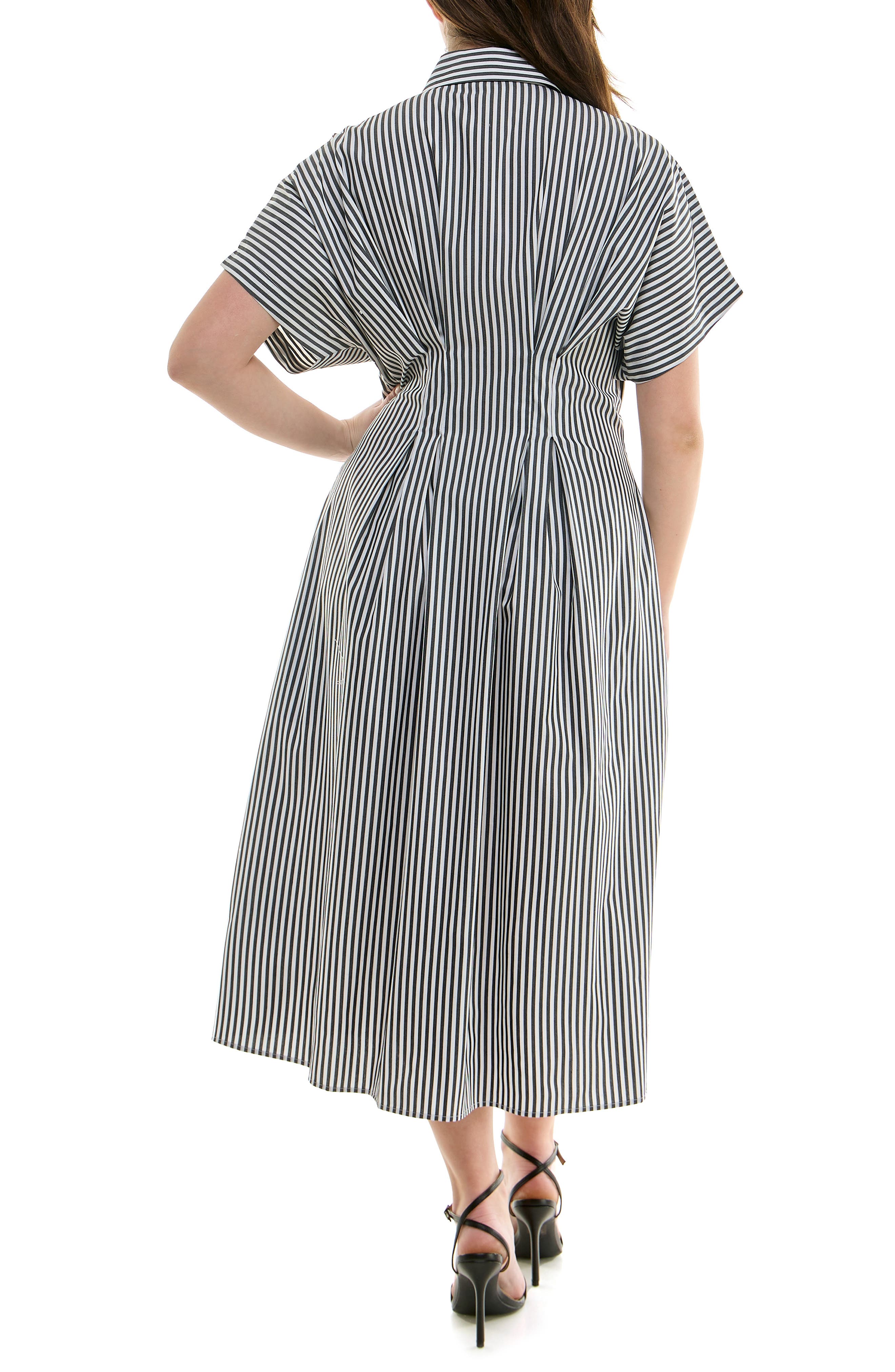 Nicole Miller Striped Shirtdress