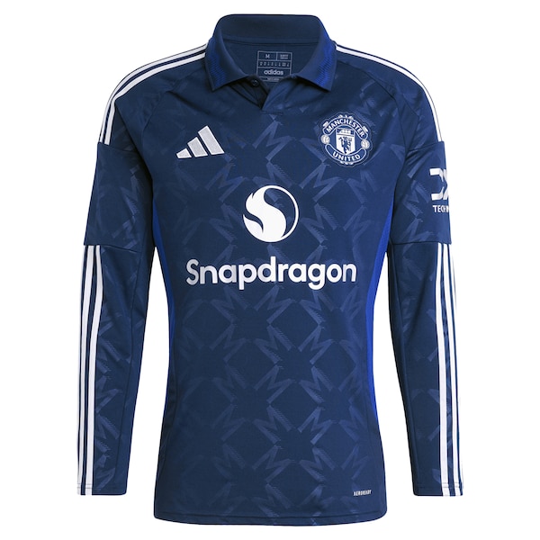 Manchester United adidas 2024/25 Away Replica Long Sleeve Jersey - Navy