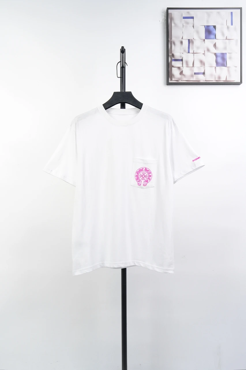 Chrome Hearts White Pink Horseshoe Logo T-Shirt product photo from LabelPicks