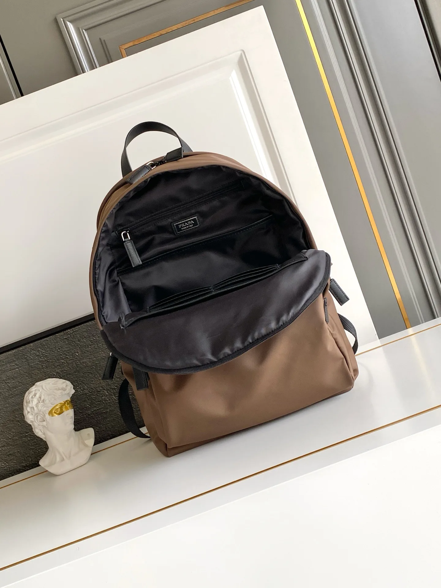 Prada Grained Leather Backpack product photo from LabelPicks