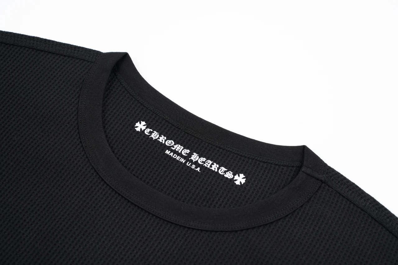 Chrome Hearts Black Pink Sanskrit Waffle Long Sleeve T-Shirt product photo from LabelPicks