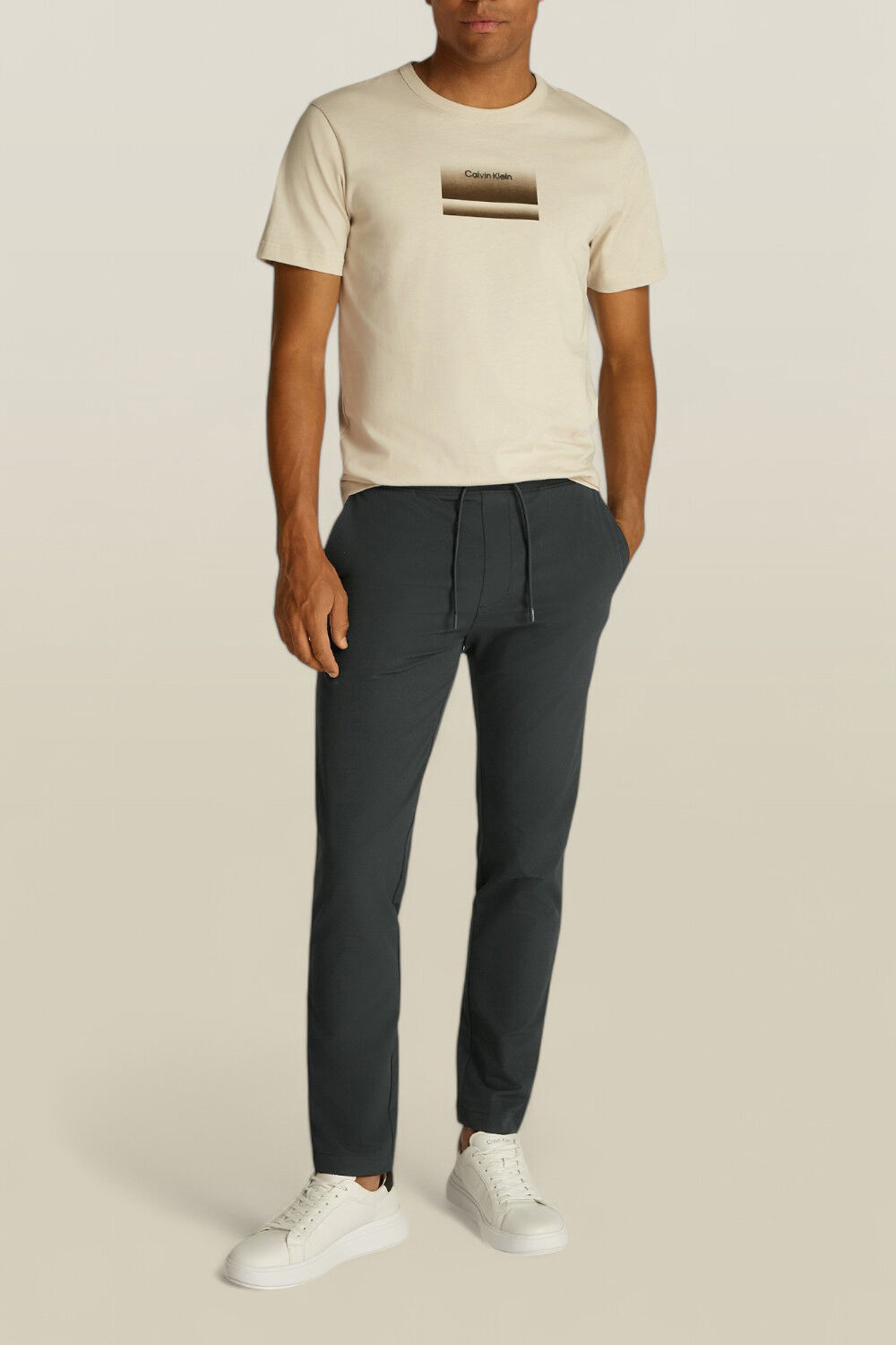 CALVIN KLEIN מכנסי ג'וג ארוכים
