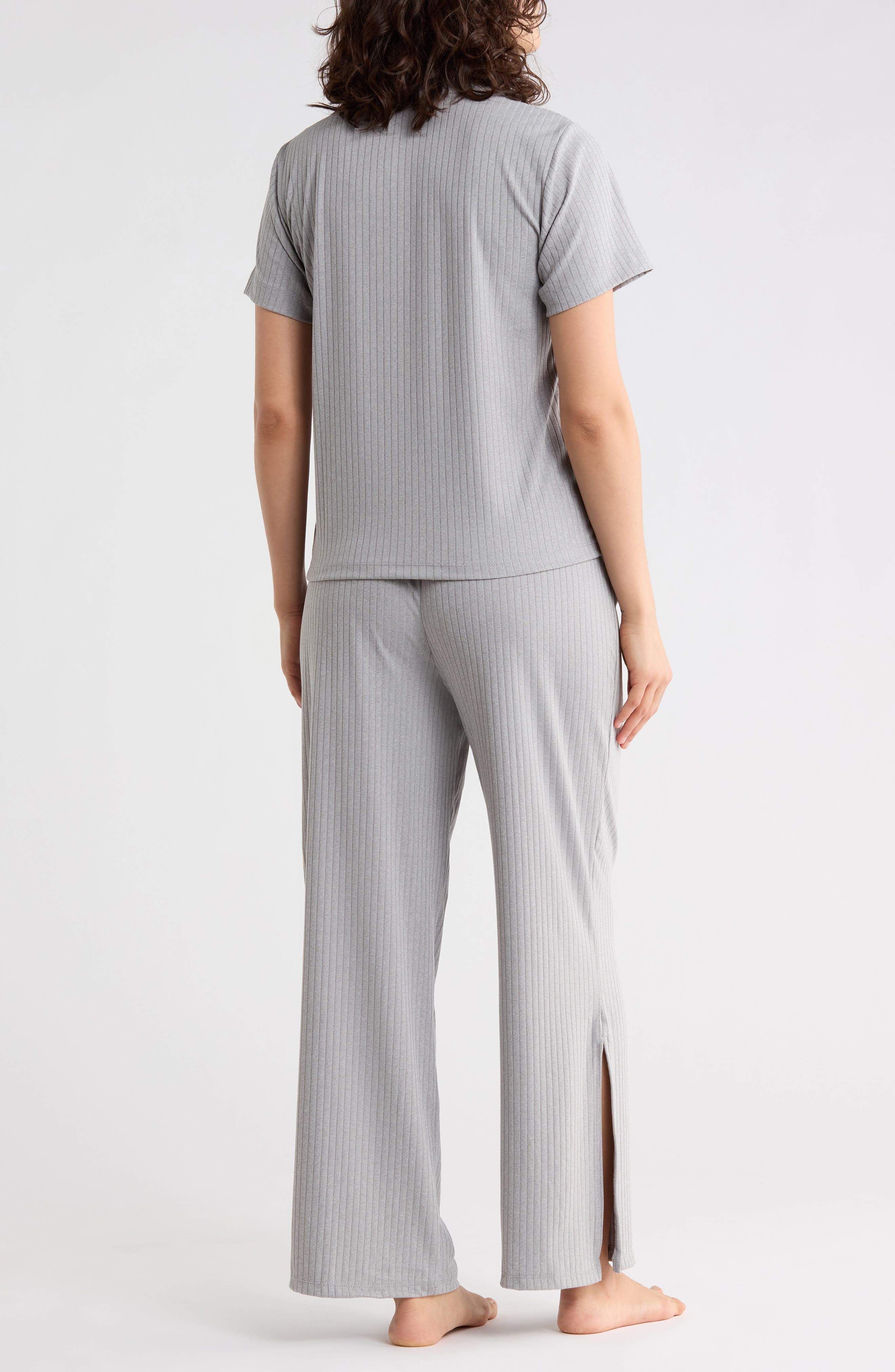 Tommy Hilfiger Short Sleeve Button-Up Top & Pants Pajamas