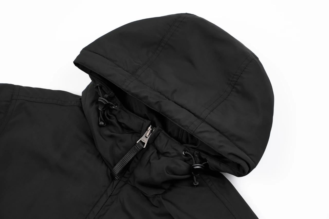 Burberry Black Equestrian Knight Print Hooded Jacket product photo from LabelPicks