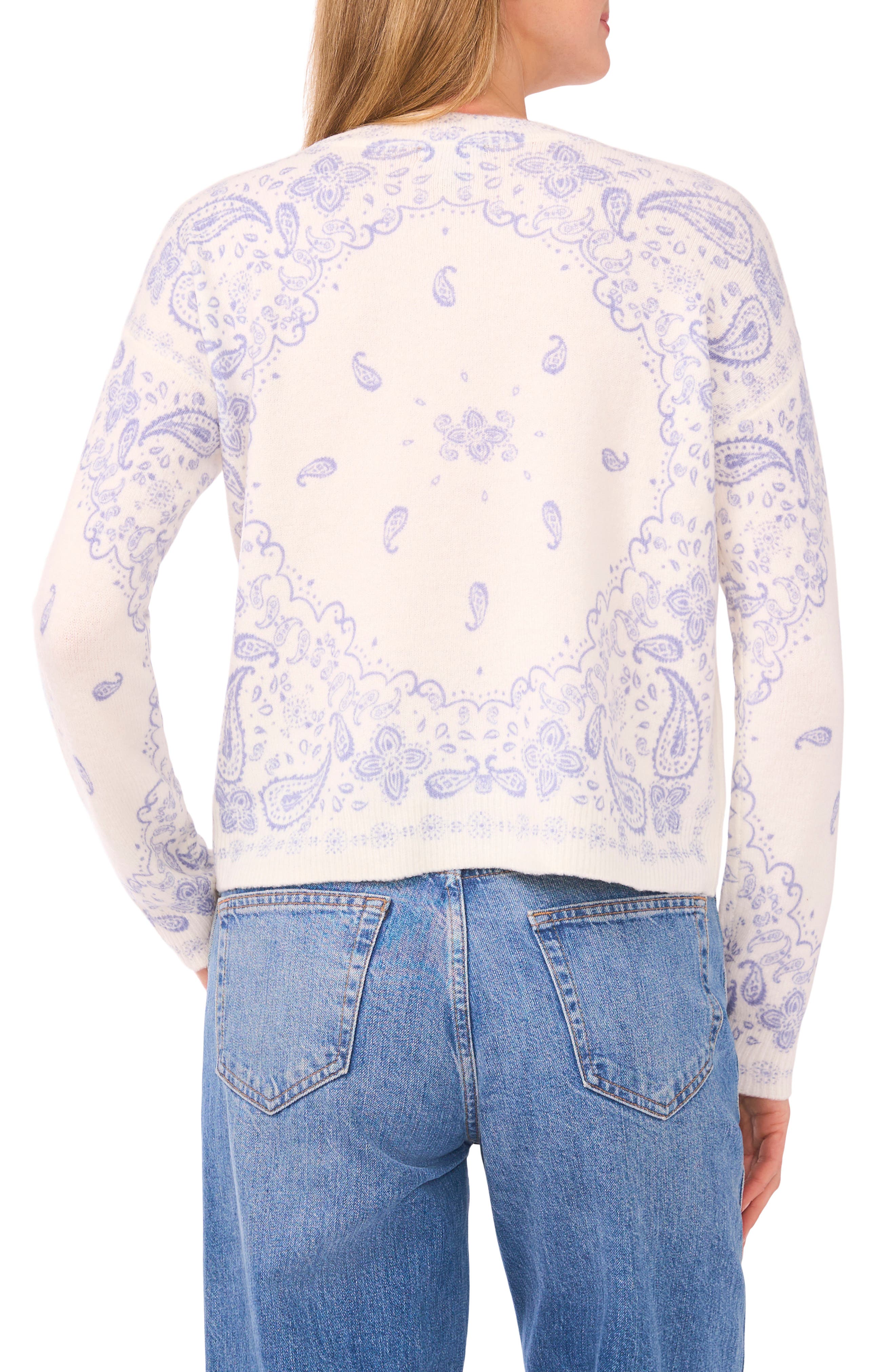 Halogen® Bandana Crop Sweater