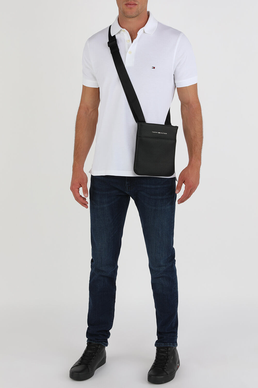TOMMY HILFIGER מכנסי ג'ינס סקיני בשטיפה כהה