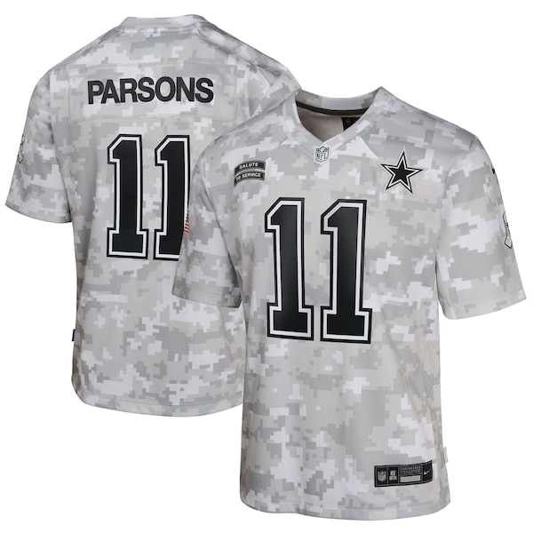 Micah Parsons Dallas Cowboys Nike Youth 2024 Salute to Service Game Jersey - Arctic Camo