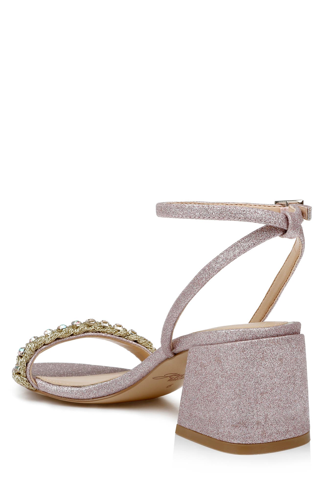 Jewel Badgley Mischka Odonna Embellished Ankle Strap Sandal