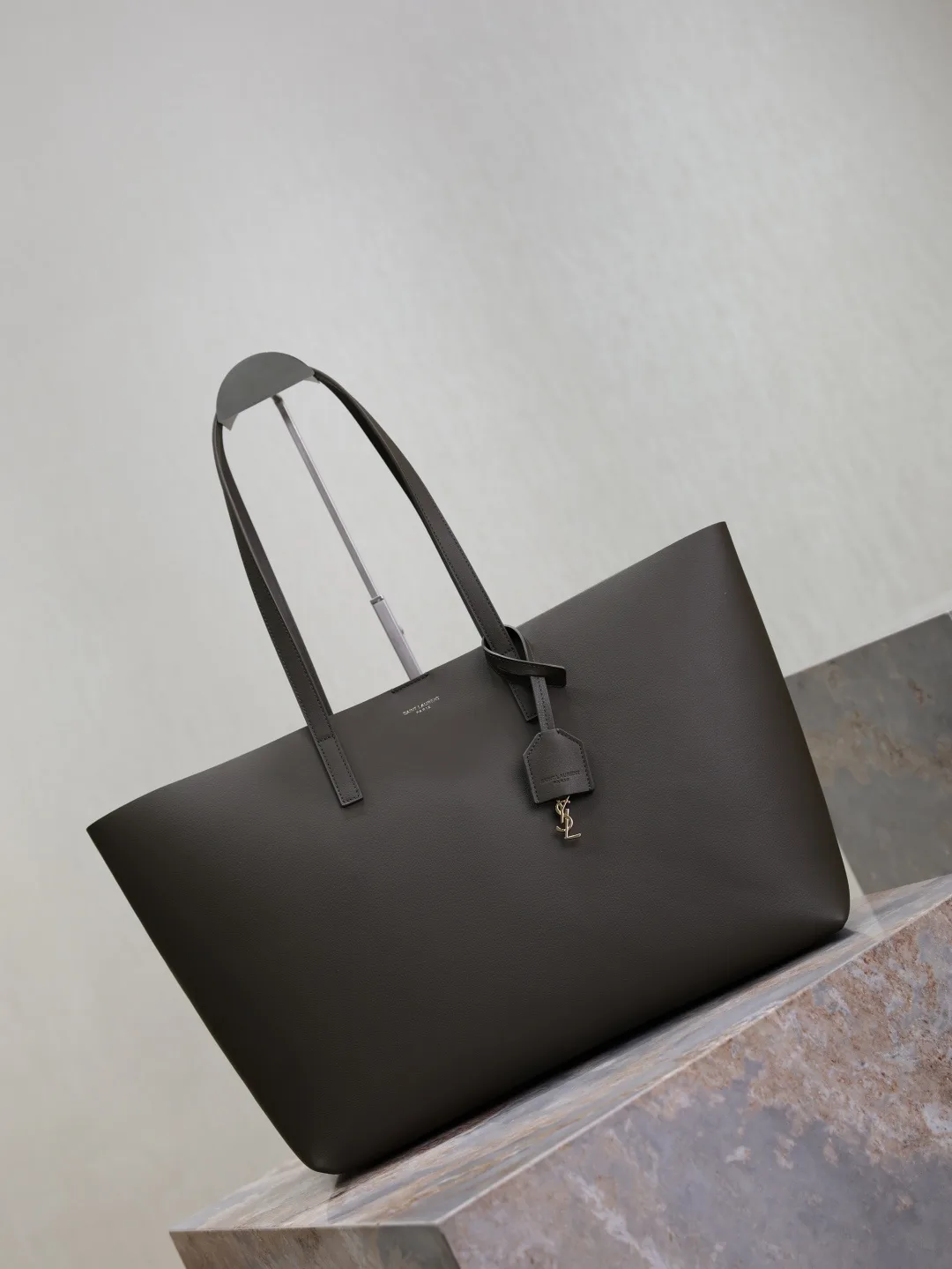 Saint Laurent Green Calfskin Tote Bag product photo from LabelPicks
