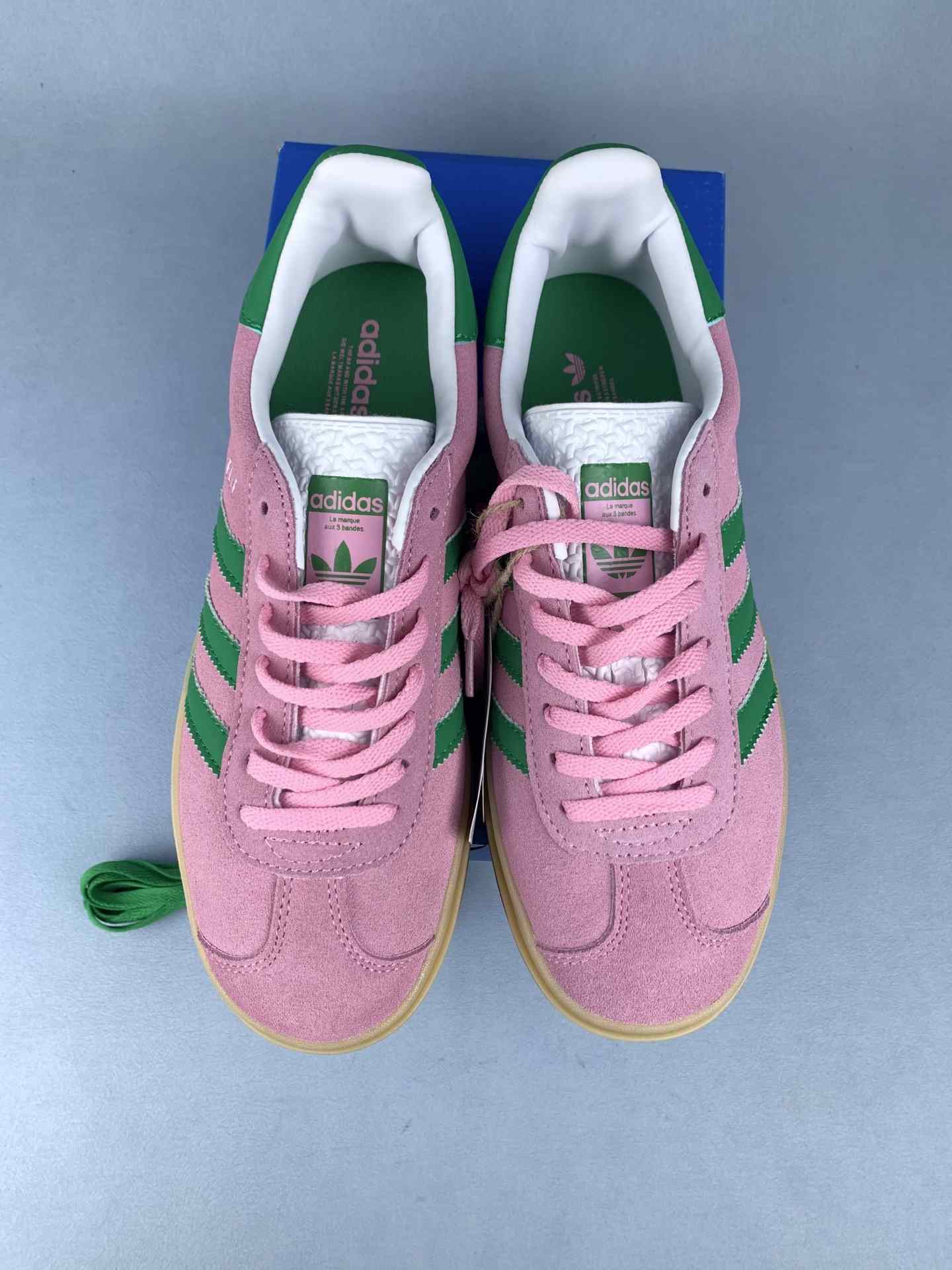 adidas Gazelle Bold True Pink Green Shoes