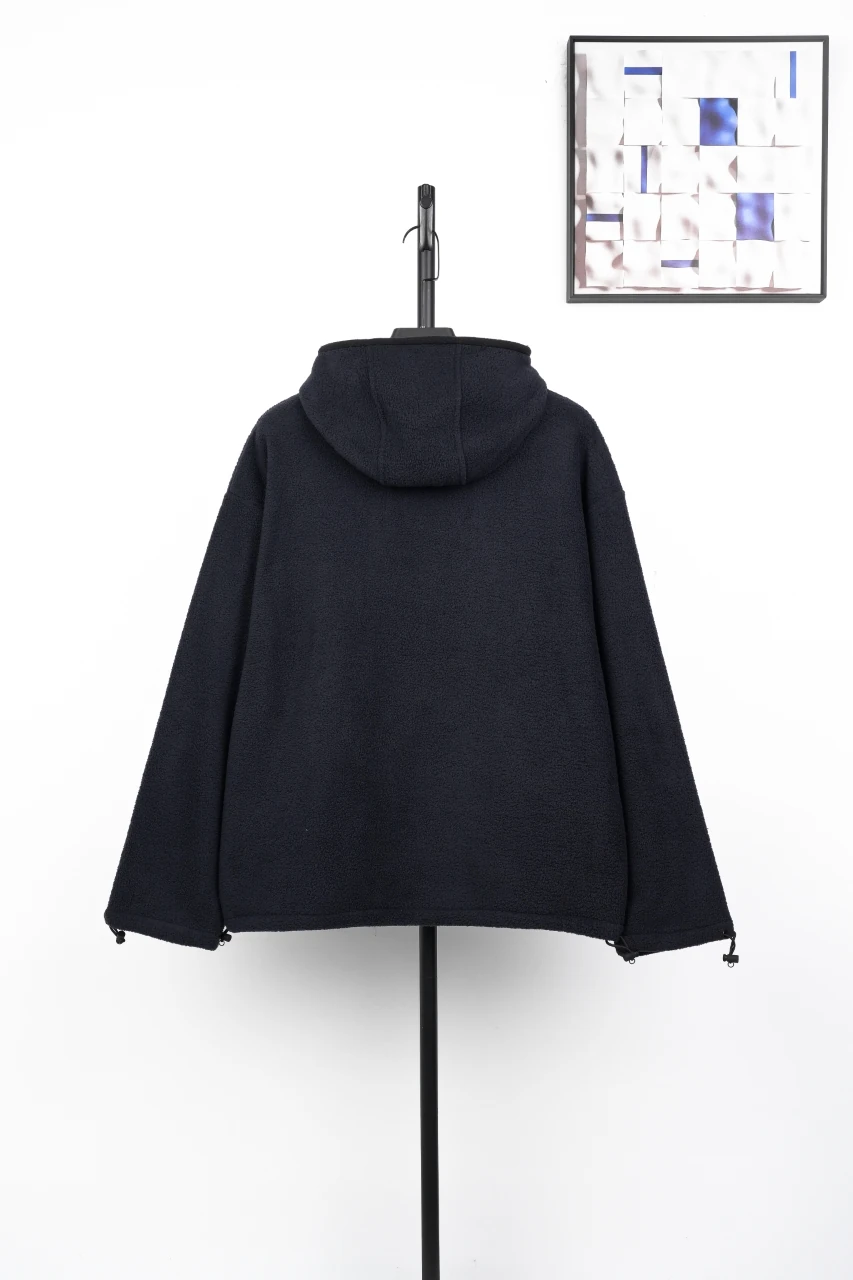 Miu Miu Black Fleece Hooded Zip Jacket product photo from LabelPicks