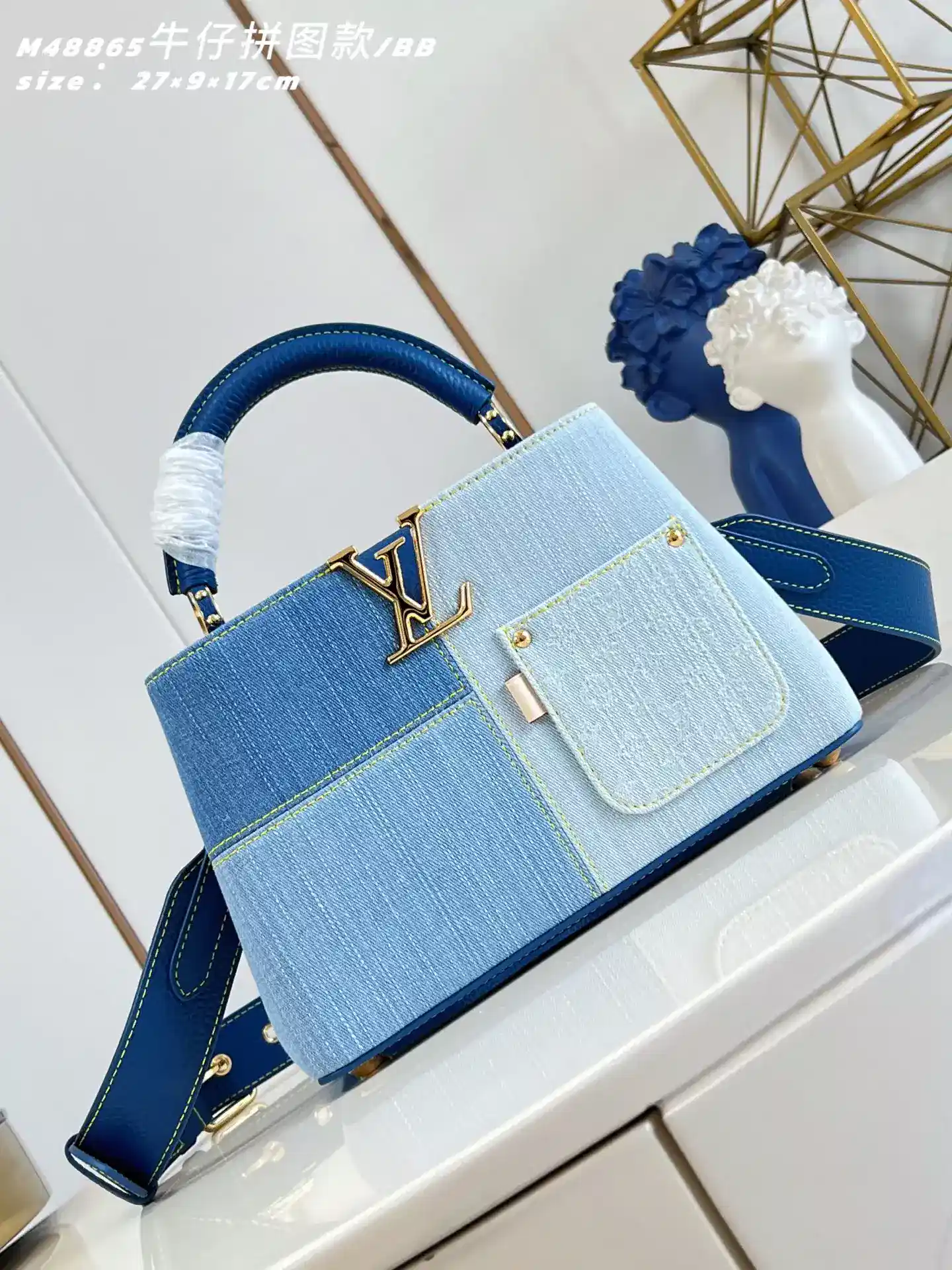 Louis Vuitton Denim Capucines Top Handle Bag product photo from LabelPicks
