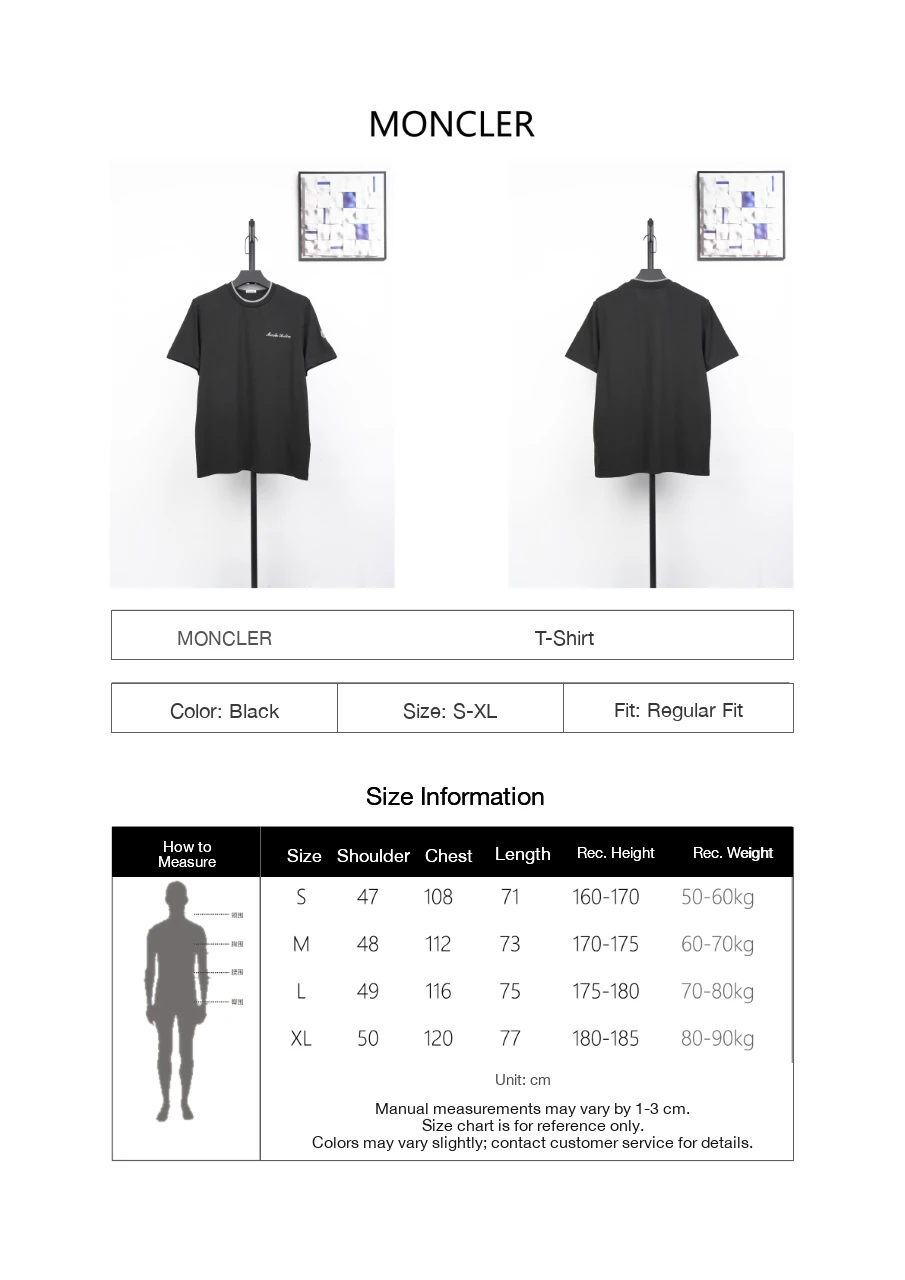 Moncler Black Double-Collar Embroidered T-Shirt product photo from LabelPicks