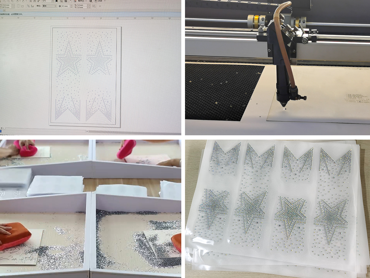 Rhinestone Transfer production process