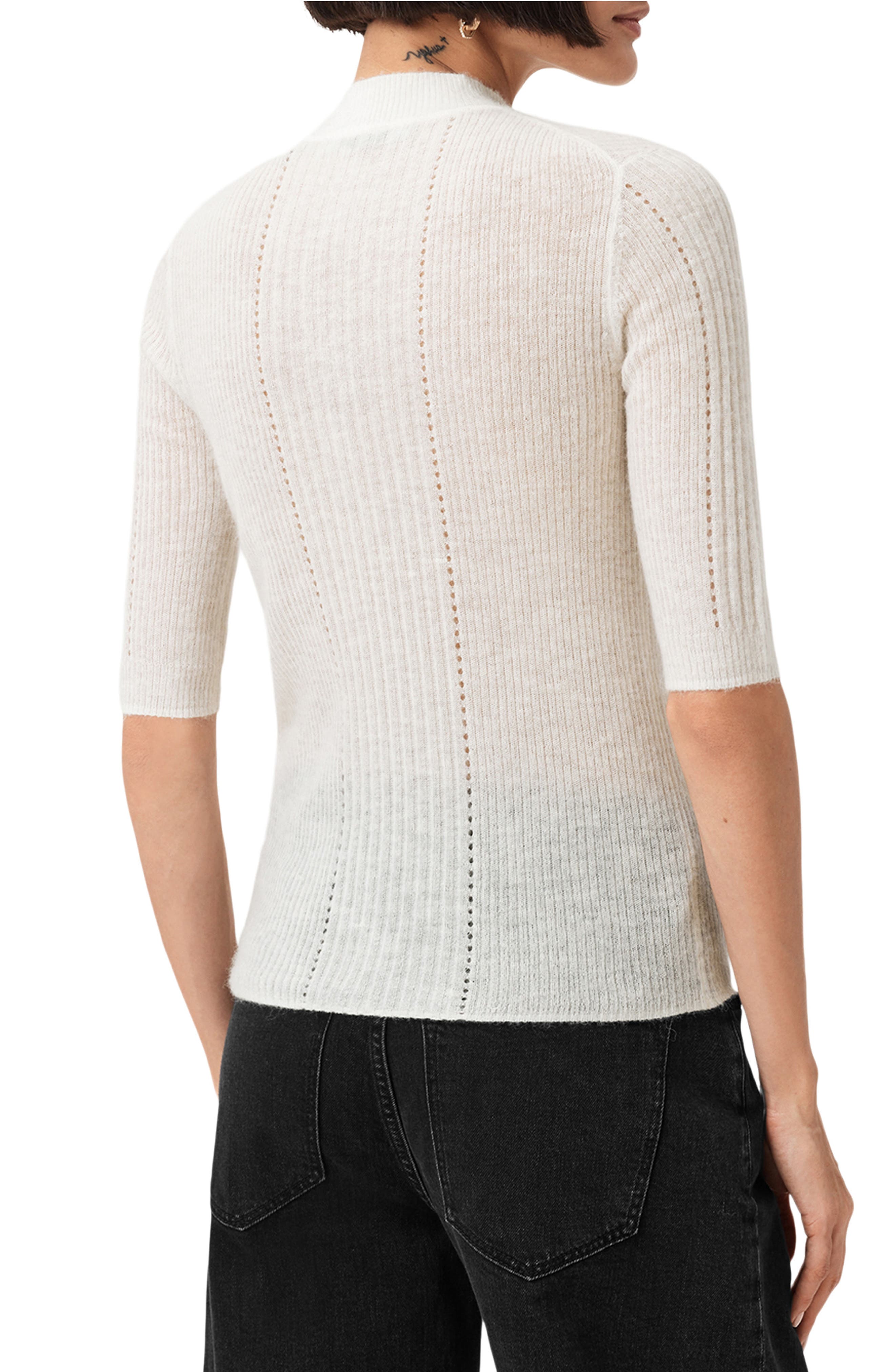 AllSaints Filippa Mock Neck Sweater