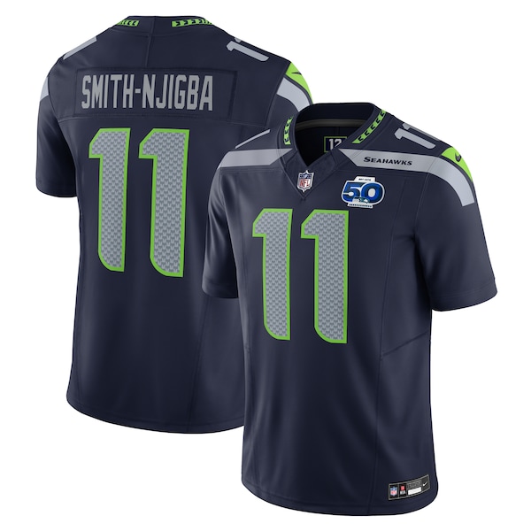 Jaxon Smith-Njigba Seattle Seahawks Nike Team 50th Season Vapor F.U.S.E. Limited Jersey - College Navy/Royal